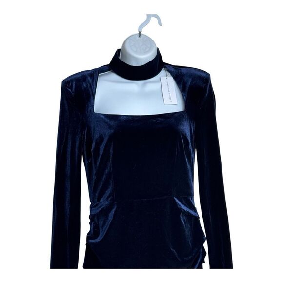 Bianca and Bridgett Dominica Dress. navy velvet, long-sleeved dress size 8 NWT c - Picture 3 of 8
